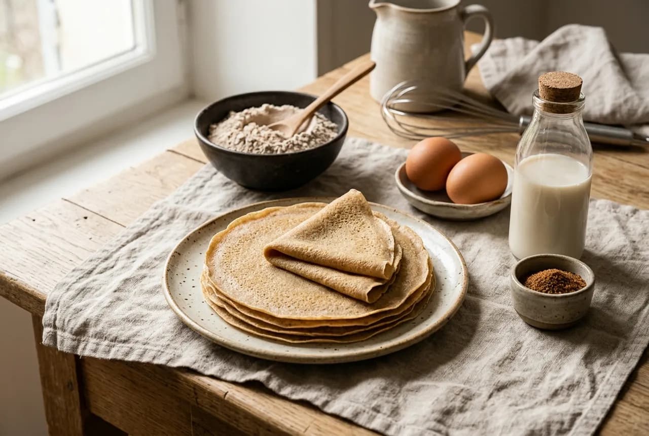 Crêpes à la farine de châtaignes