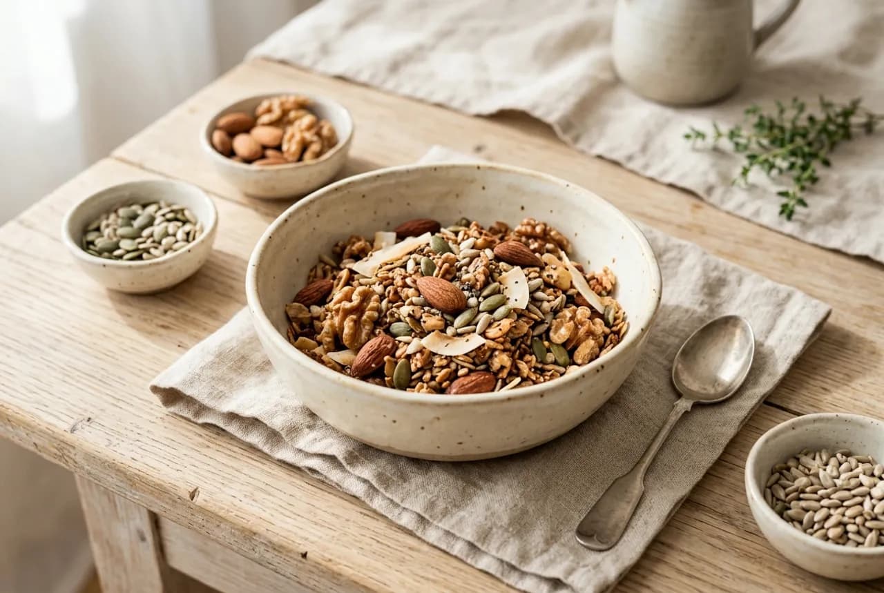 Granola sans gluten ni avoine (sans céréales)
