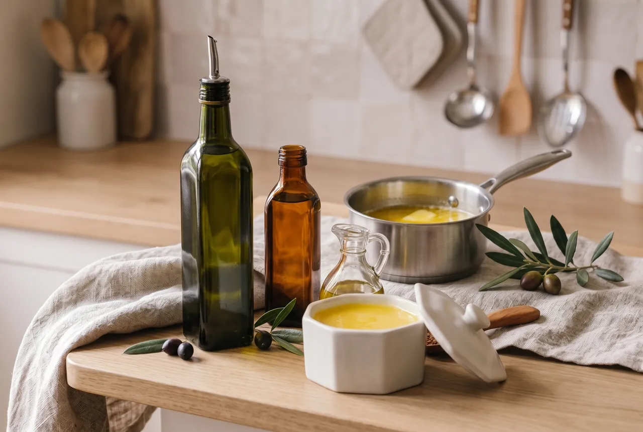Huiles et beurre clarifié (ghee)