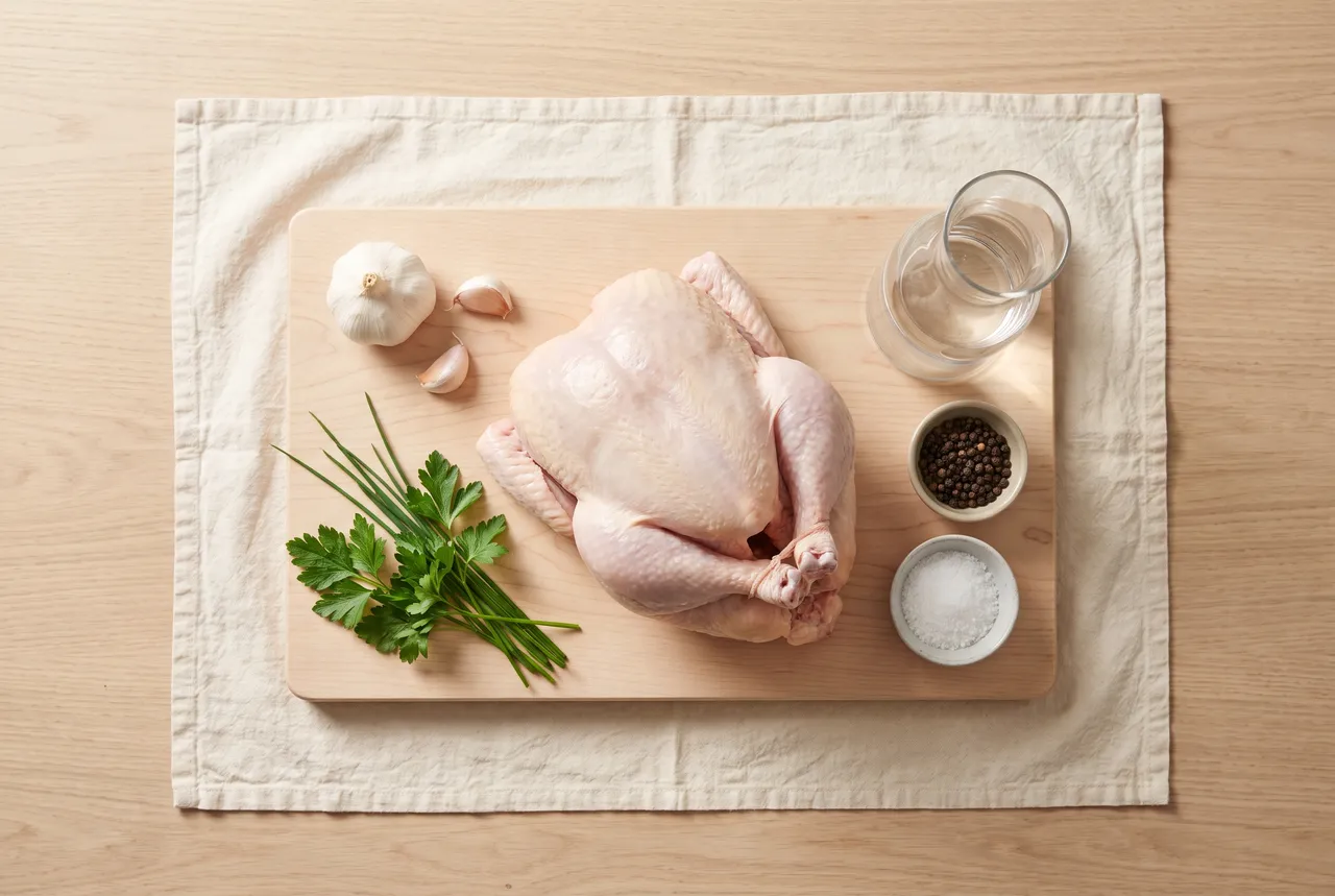 Les ingrédients de la recette : Bouillon maison (base GAPS)