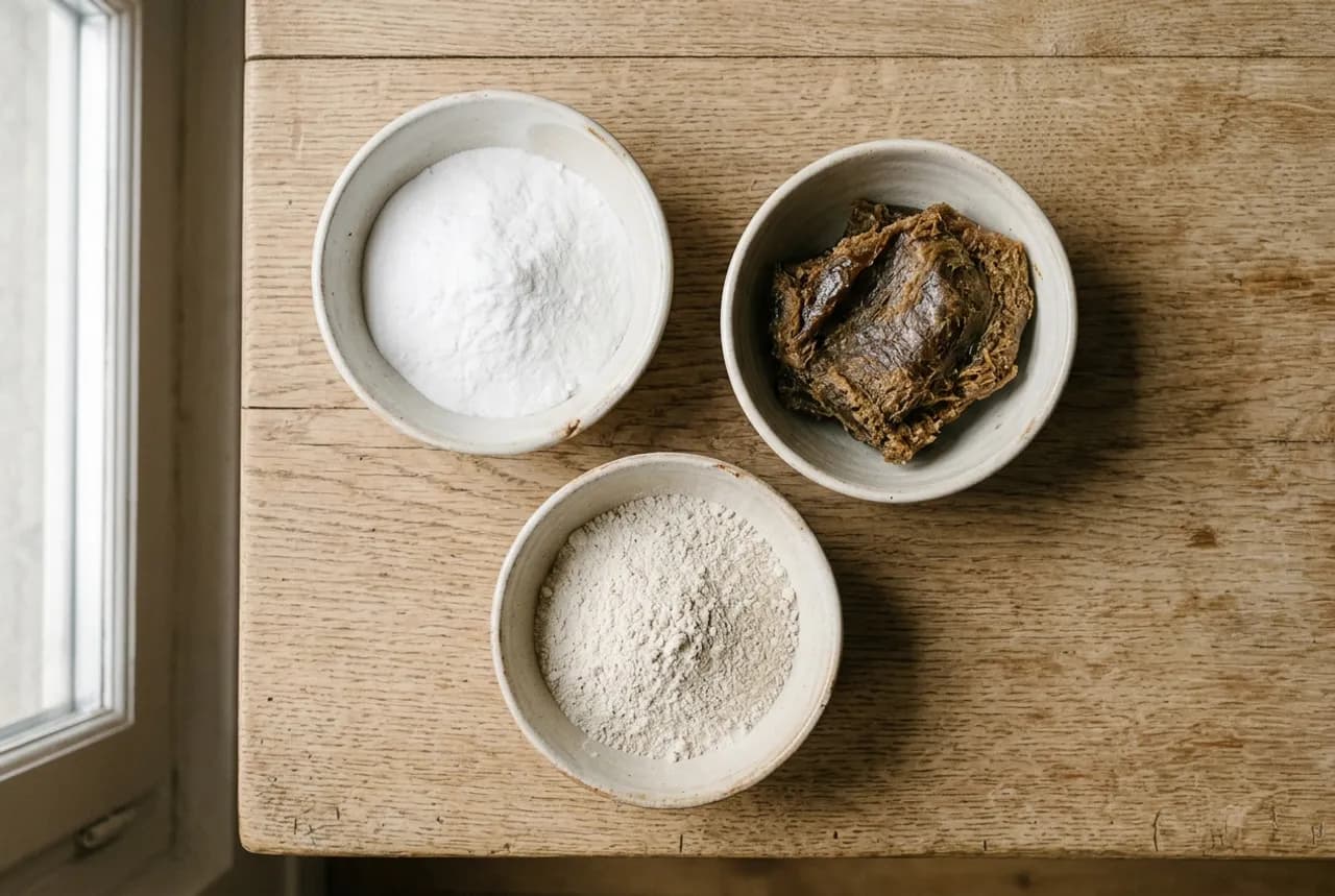 Les ingrédients de la recette : Cif maison : la crème à récurer