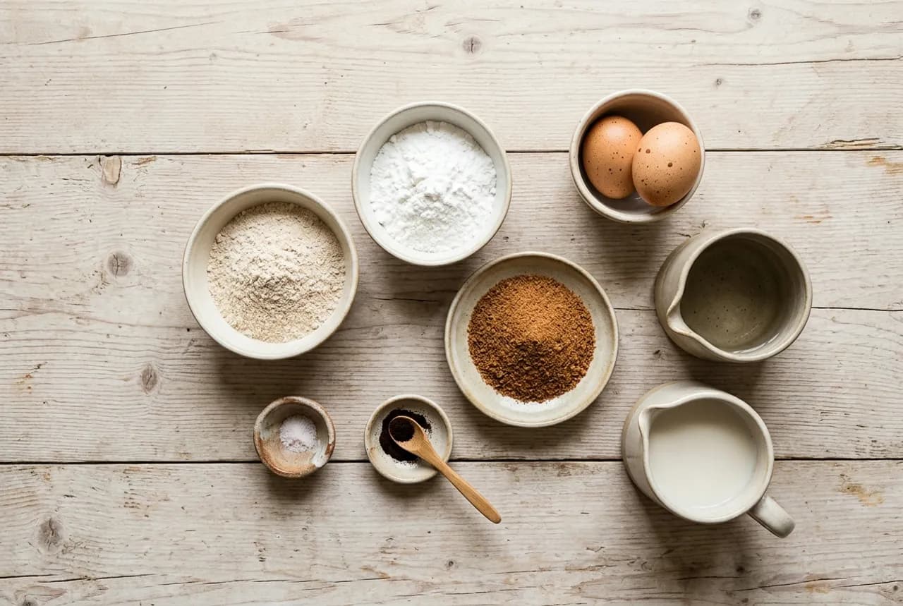 Les ingrédients de la recette : Crêpes à la farine de châtaignes