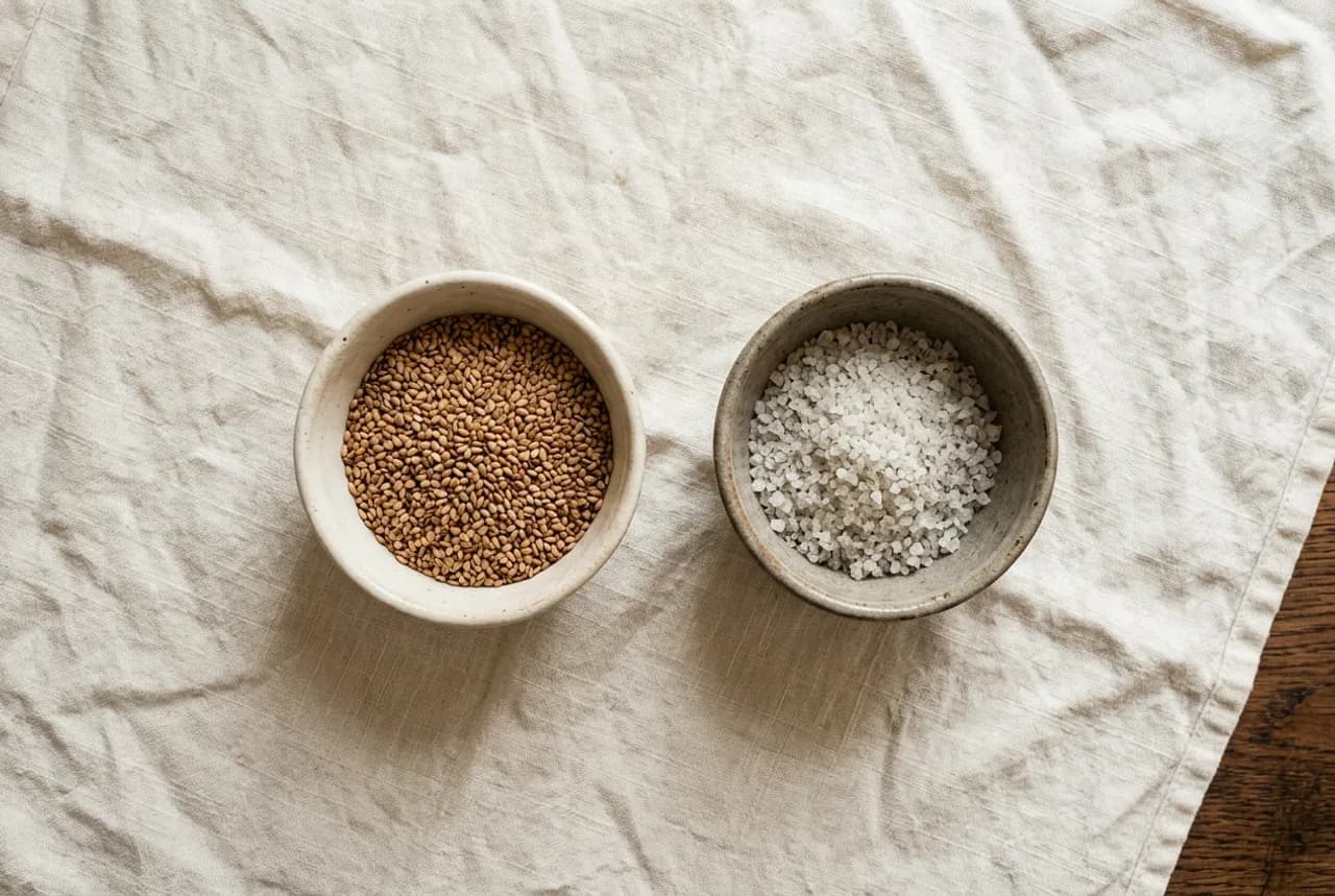 Les ingrédients de la recette : Gomasio maison : le condiment malin pour moins saler