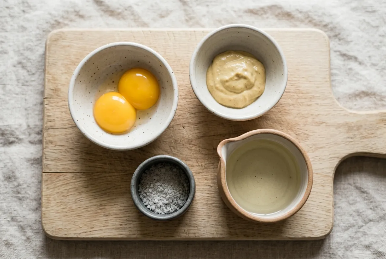 Les ingrédients de la recette : Mayonnaise maison