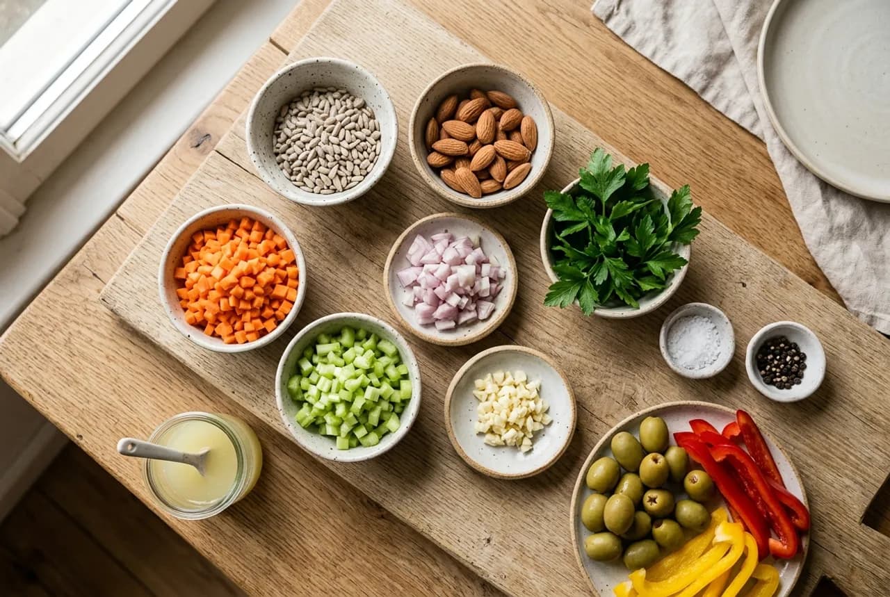 Les ingrédients de la recette : Pâté végétal